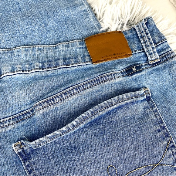 Lucky Brand Ginger Skinny Frayed Hem Light Wash Jeans EUC - Picture 12 of 16